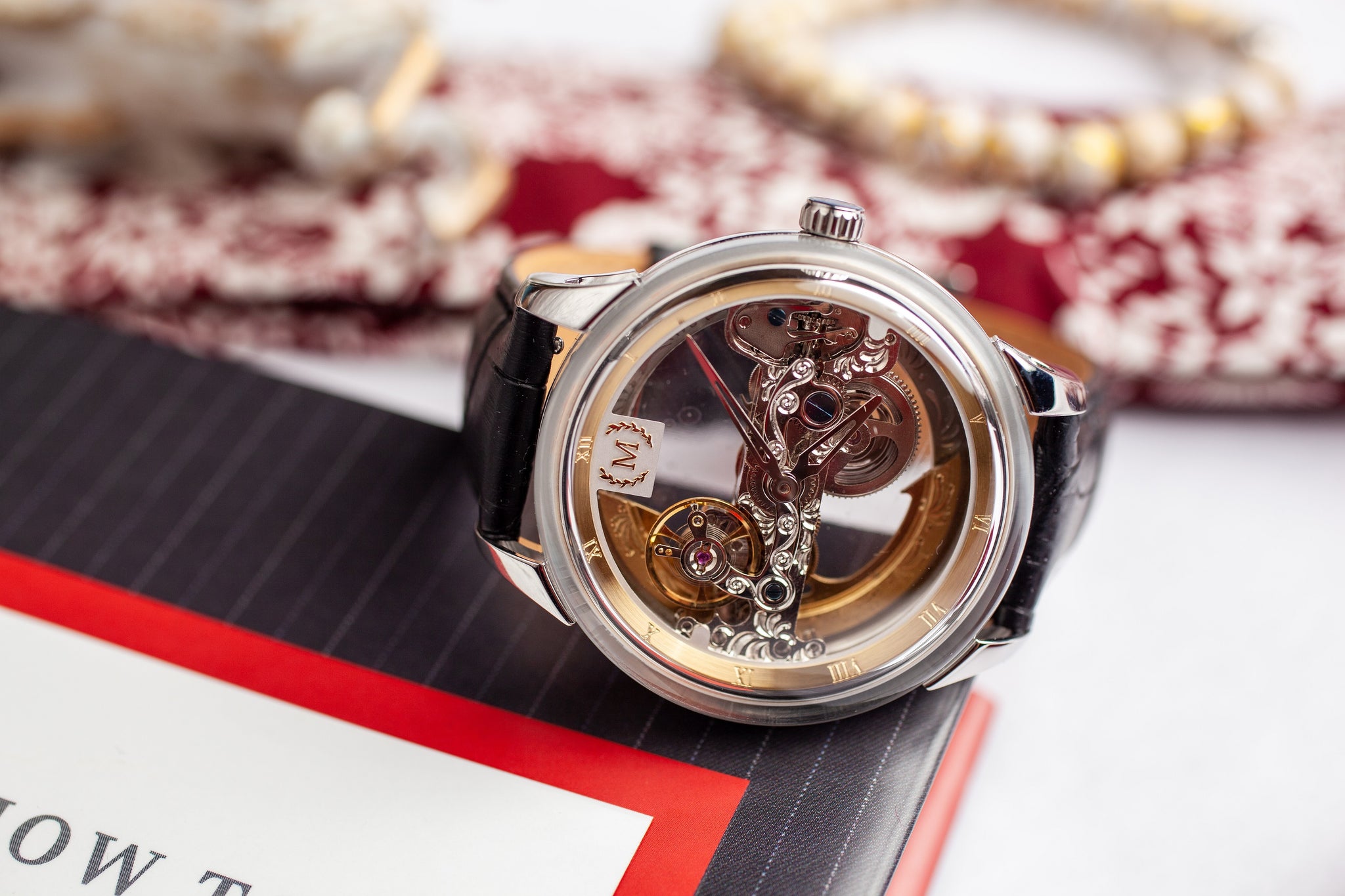 MERKUR genuine Double Tourbillon Manual Mechanical Watch Men's Luxury  Formal Business Men's A Certified Millionaire Watch